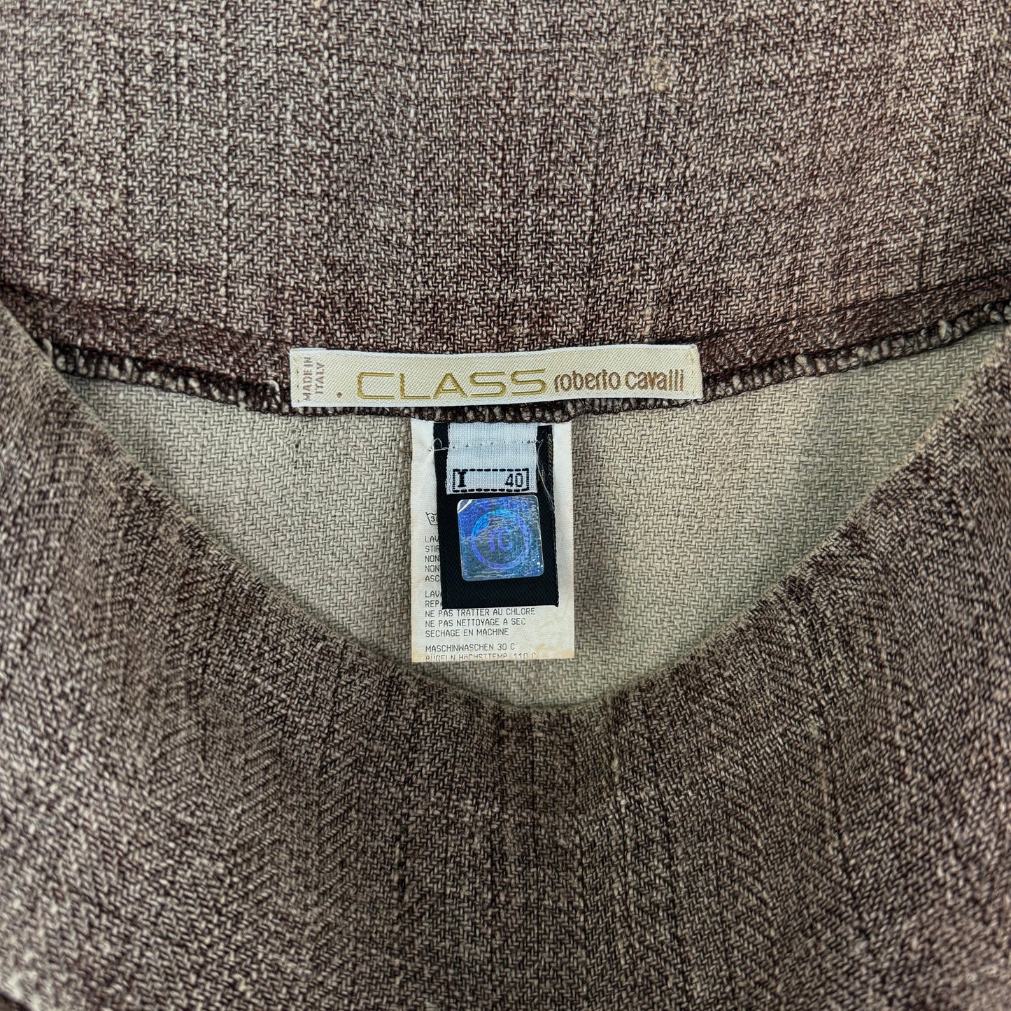 Vintage Roberto Cavalli Linen Skirt