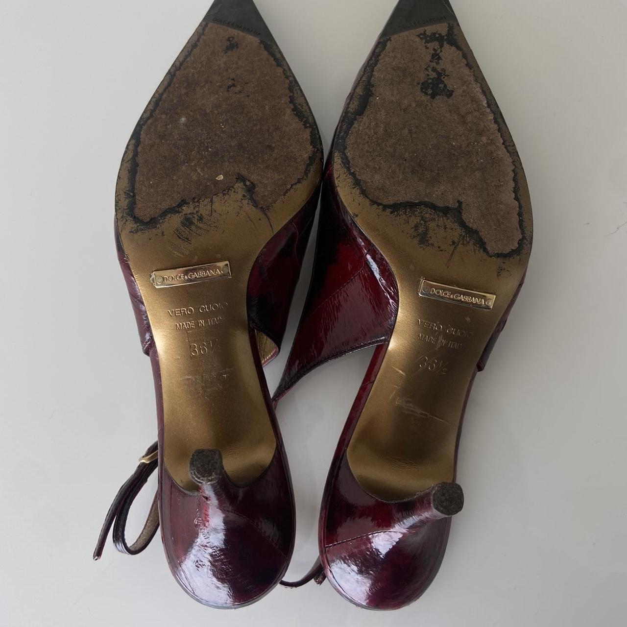 Dolce and Gabbana Cherry Slingback Heels