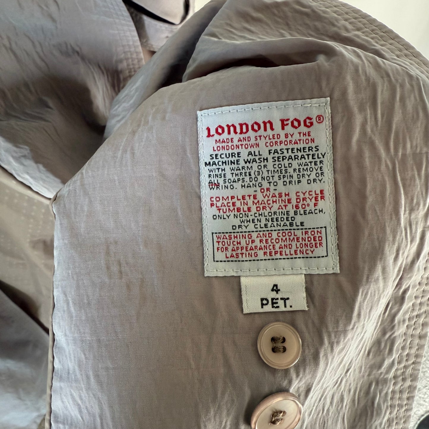 Vintage London Fog Trench Coat