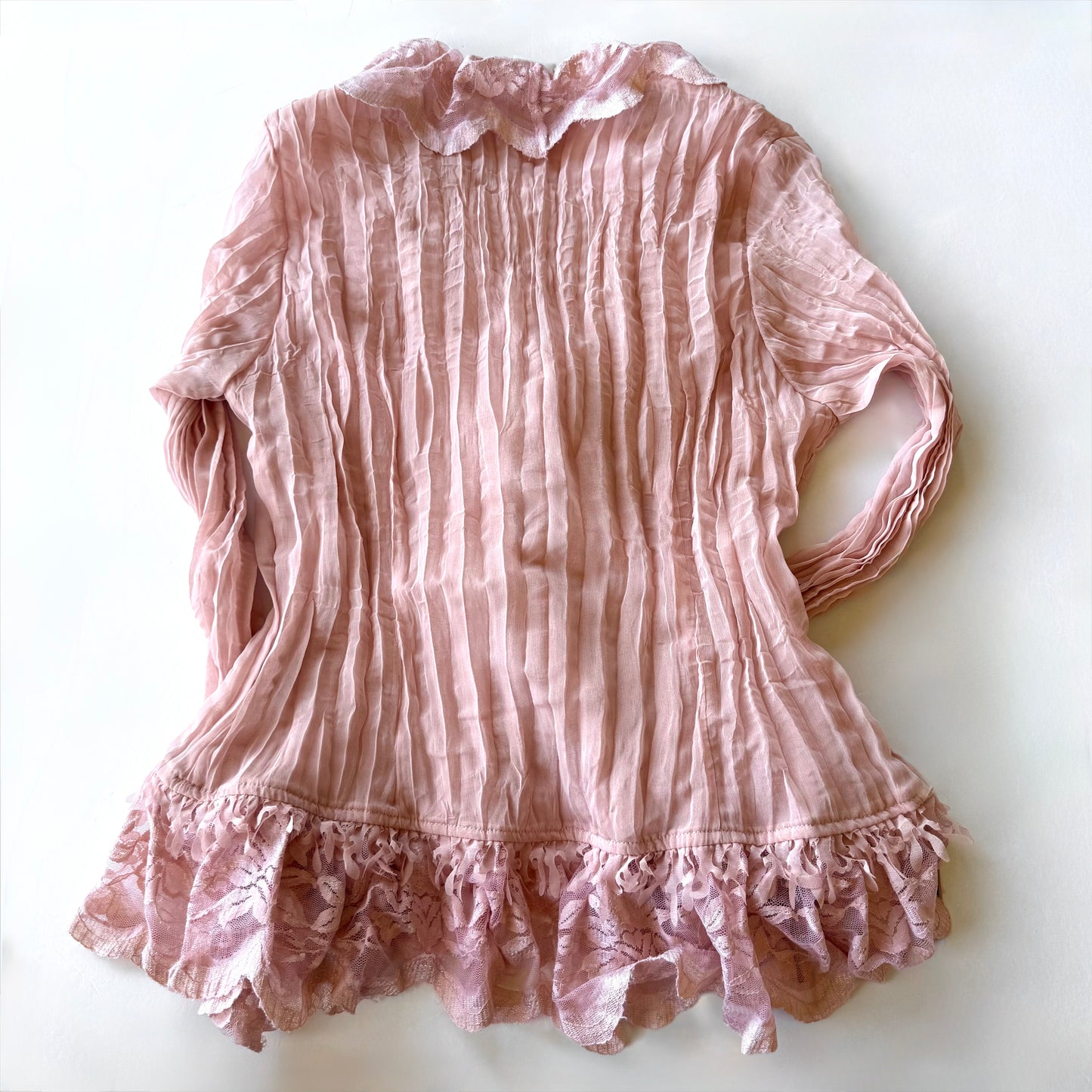 Vintage Lace Ruffle Blouse
