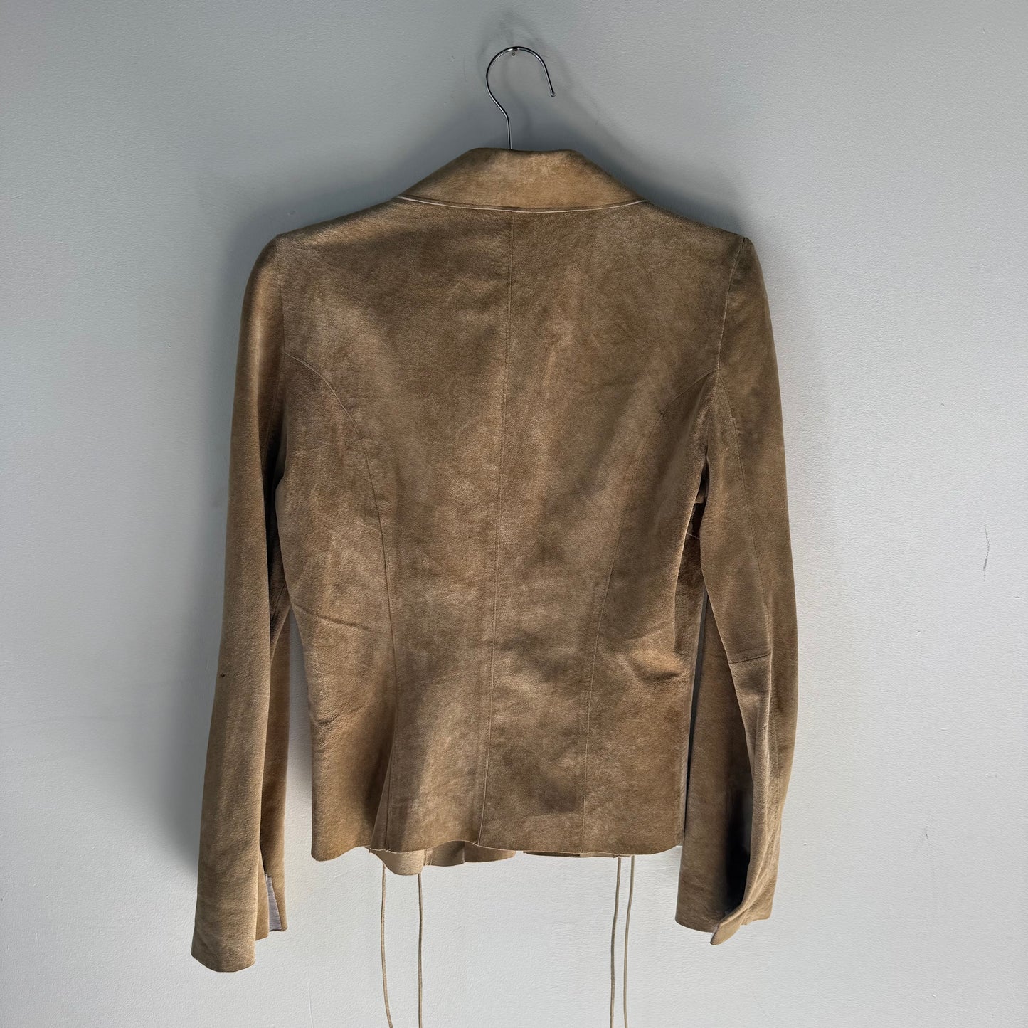 Vintage Suede Lace Up Jacket