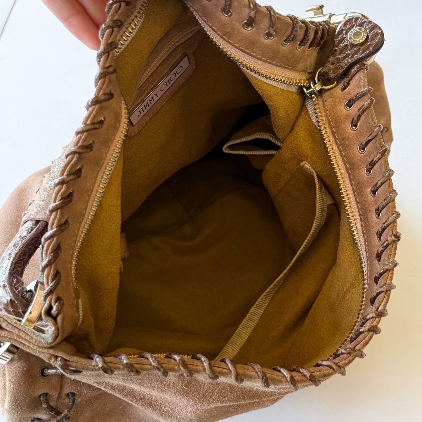 Jimmy Choo Suede Shoulder Bag