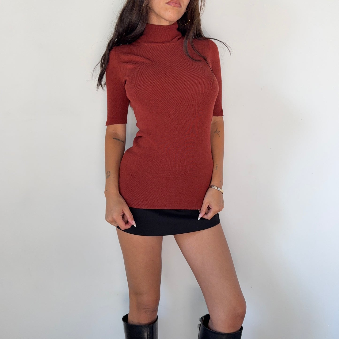 Escada Mock Neck Sweater