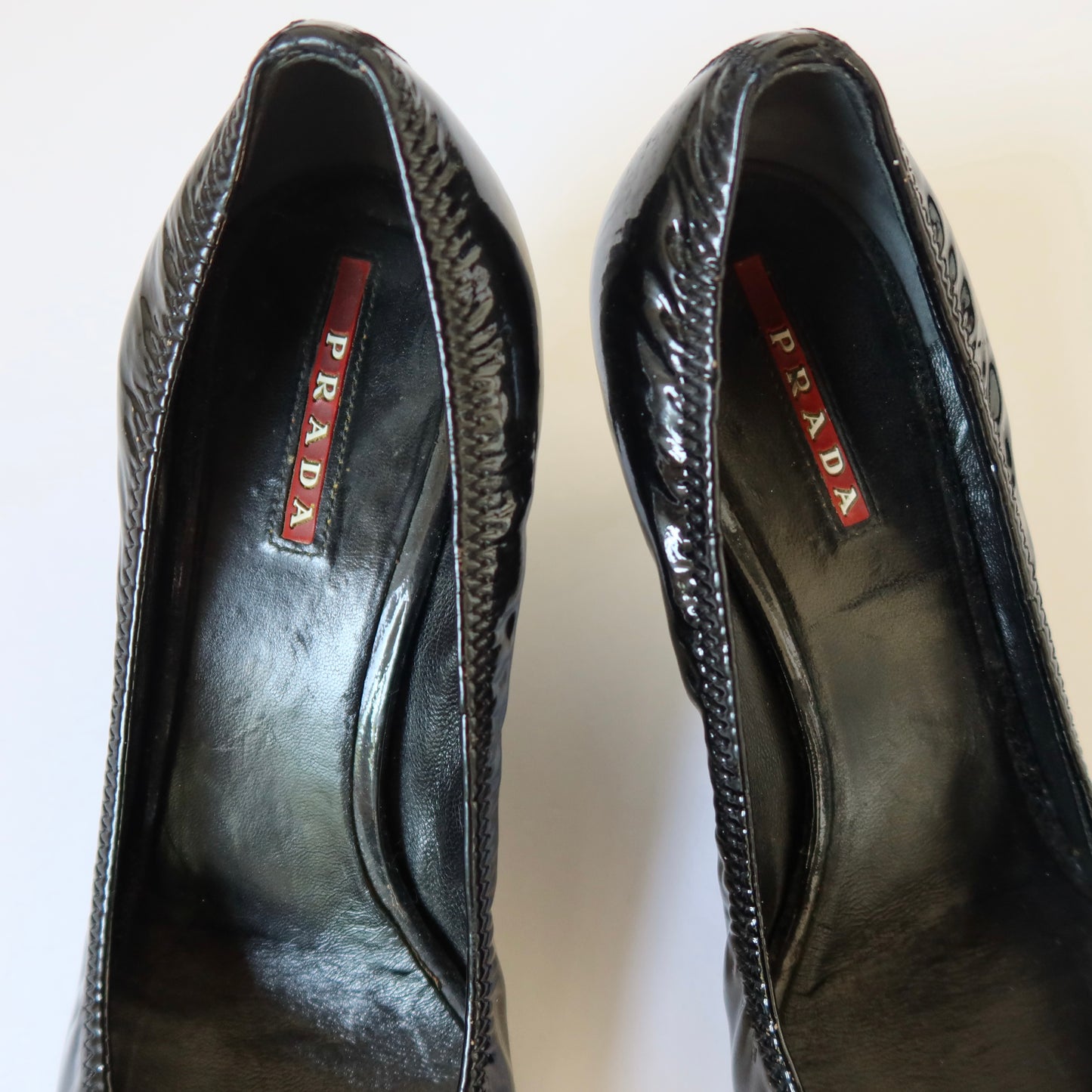 Prada Leather Kitten Heel Pumps