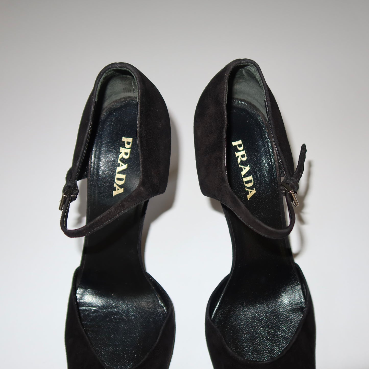 Prada Mary Jane Pointed Toe Heels