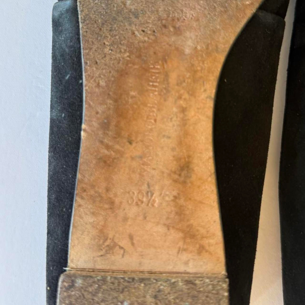 Vintage Manolo Blahnik Suede Flats (39.5)