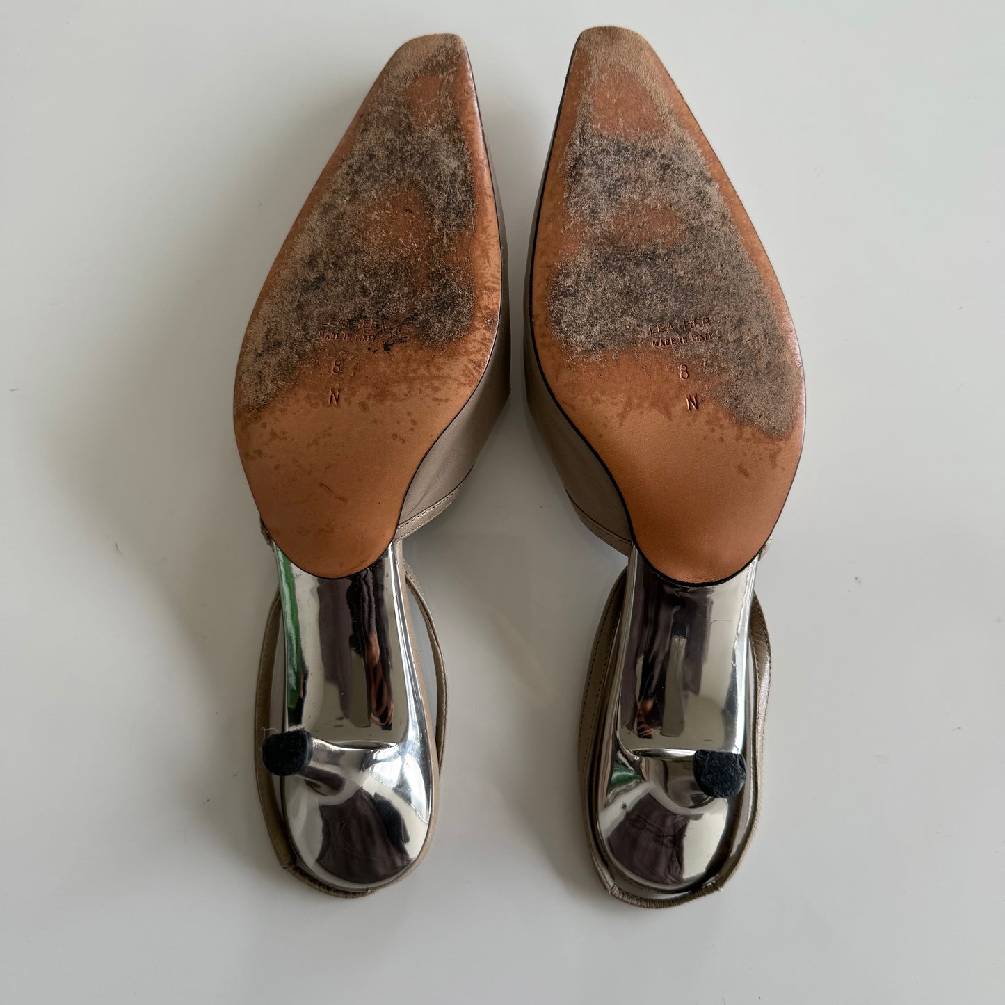 Vintage YSL Slingback Kitten Heels