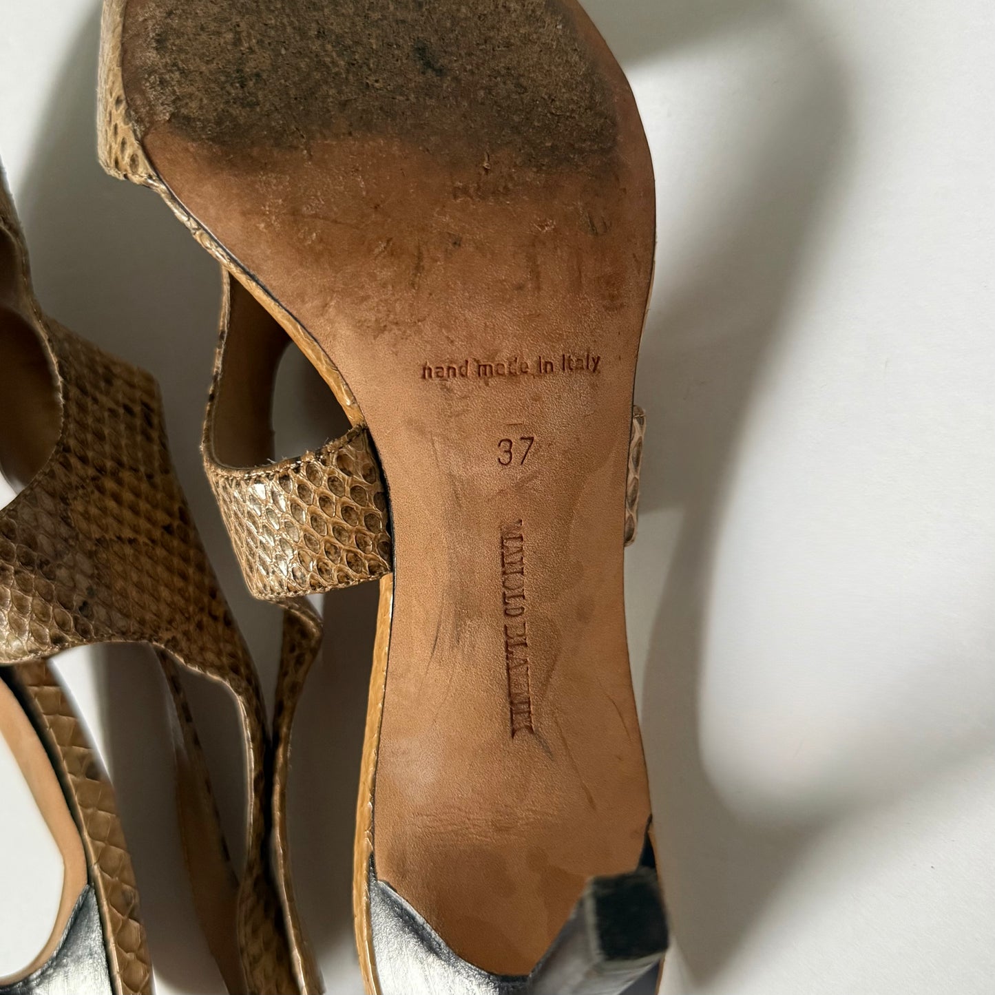 Vintage Manolo Blahnik Sandal Heels (37)