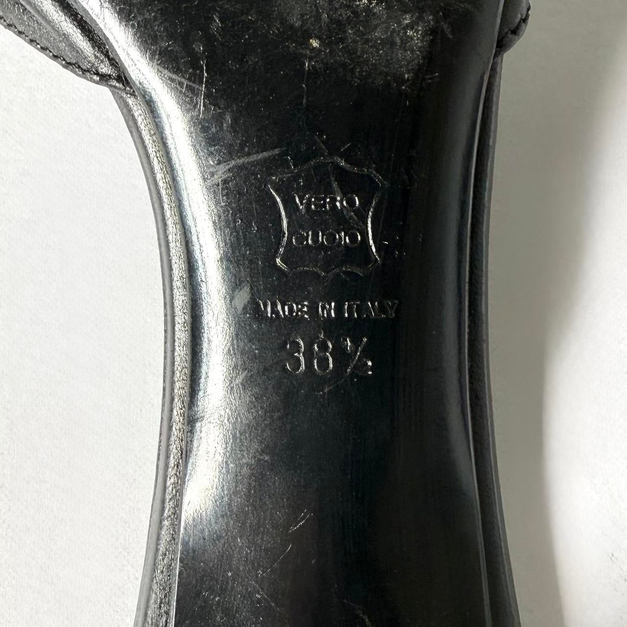 Vintage Moschino Buckle Kitten Heels (38.5)