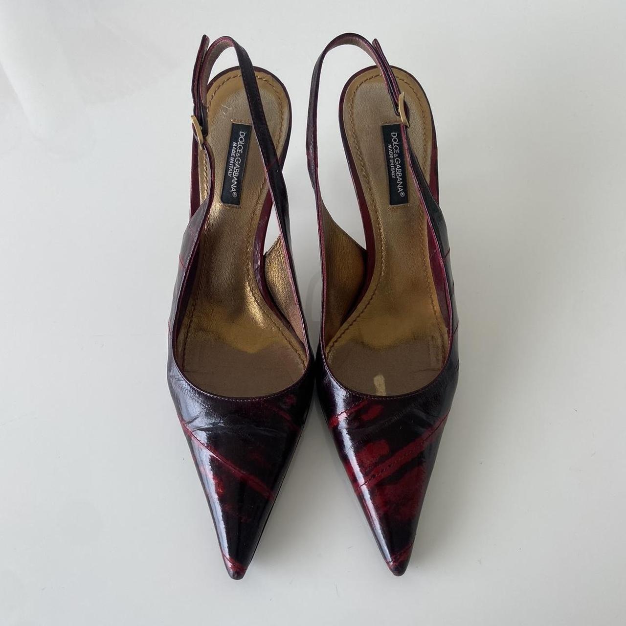 Dolce and Gabbana Cherry Slingback Heels