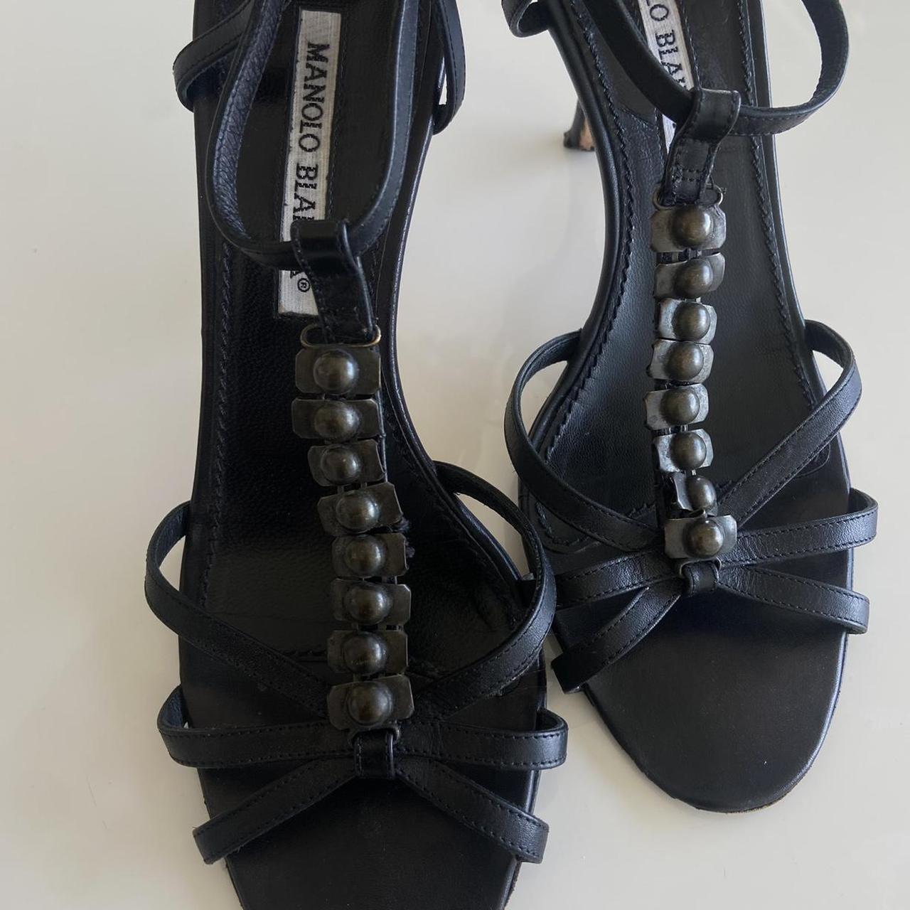 Manolo Blahnik Strappy Sandal Heel