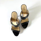 Vintage Versace Wedge Sandal Heels (36)