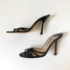 Vintage Jimmy Choo Black Sandal Heels (37.5)