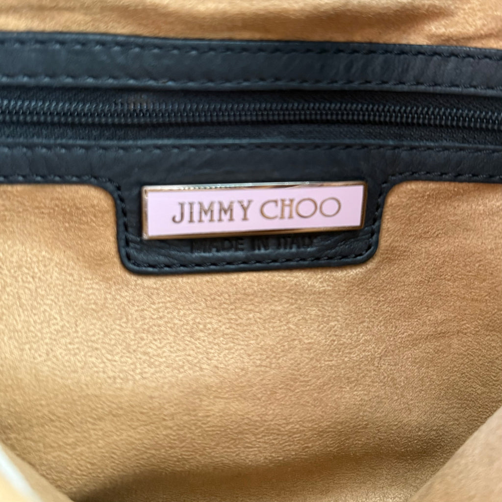 Vintage Jimmy Choo Leather Fringe Studded Bag