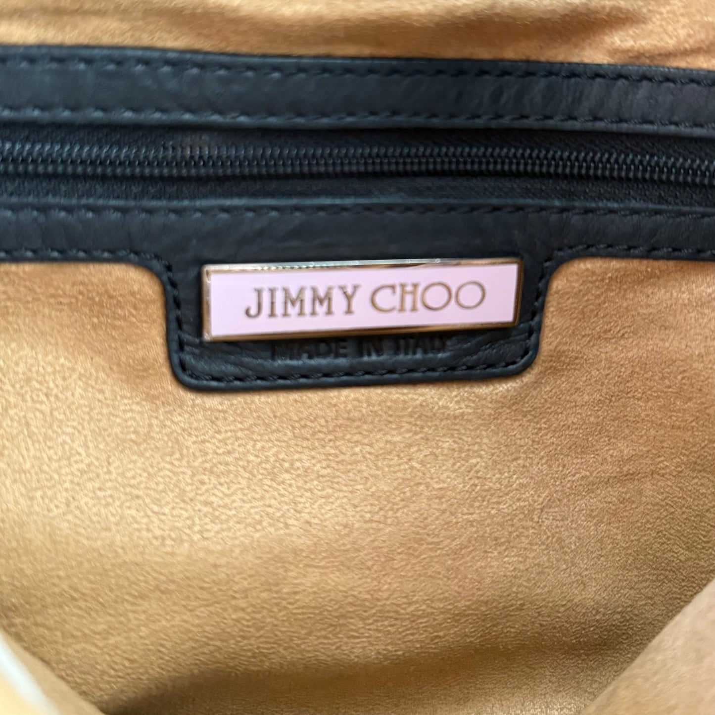 Vintage Jimmy Choo Leather Fringe Studded Bag