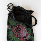 Vintage Rose Beaded Bag