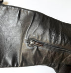 Vintage Jimmy Choo Black Leather Knee High Boots (37.5)