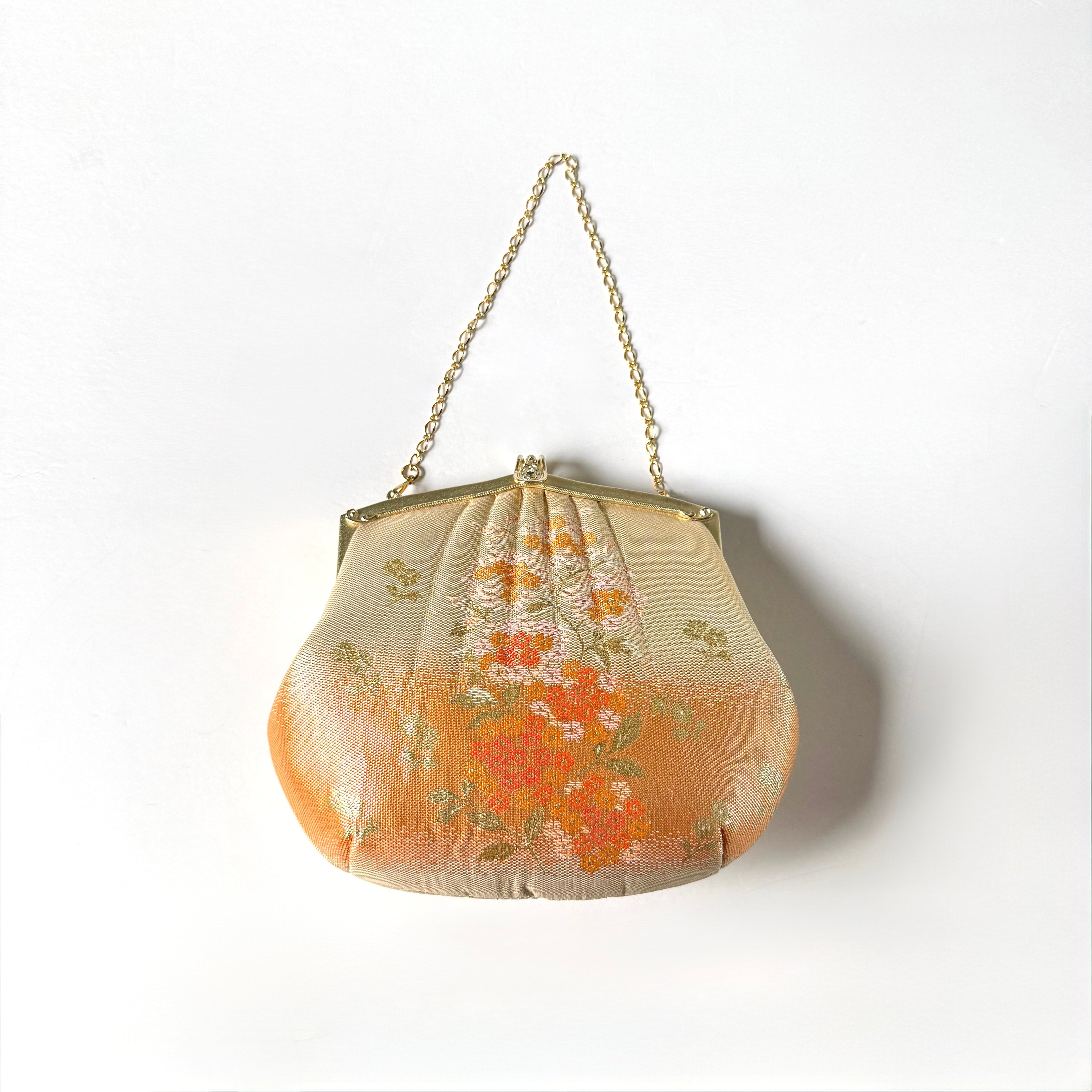 Vintage Japanese Floral Brocade Evening Bag