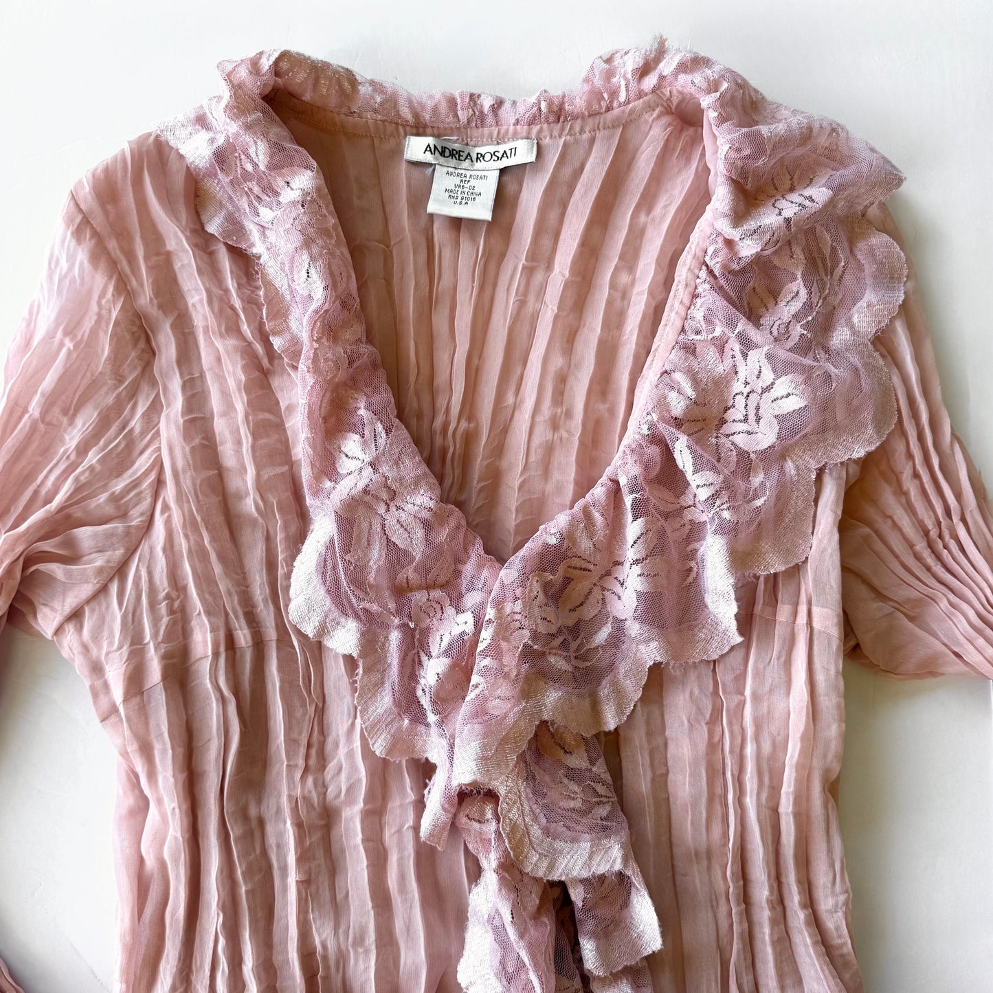 Vintage Lace Ruffle Blouse