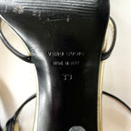 Vintage Dolce & Gabbana Black Minimalist Strappy Heels