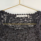 Isabel Marant Étoile Black Sheer Longline Lace Top