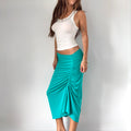 Vintage La Perla Ruched Midi Skirt