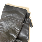 Vintage Jimmy Choo Black Leather Knee High Boots (37.5)