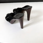 Vintage Yves Saint Laurent Black Strappy Platform Heels (36)
