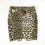 Vintage Cavalli Cheetah Print Midi Skirt