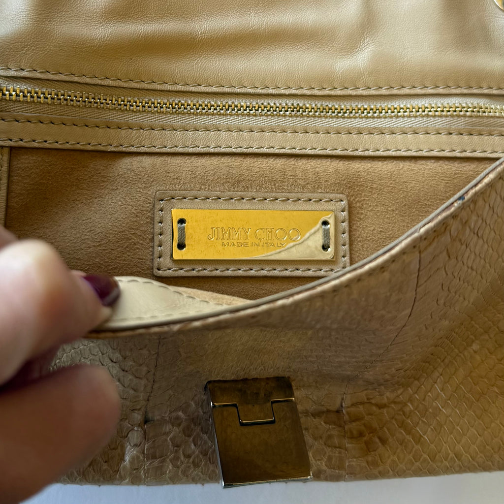 Vintage Jimmy Choo Python Shoulder Bag