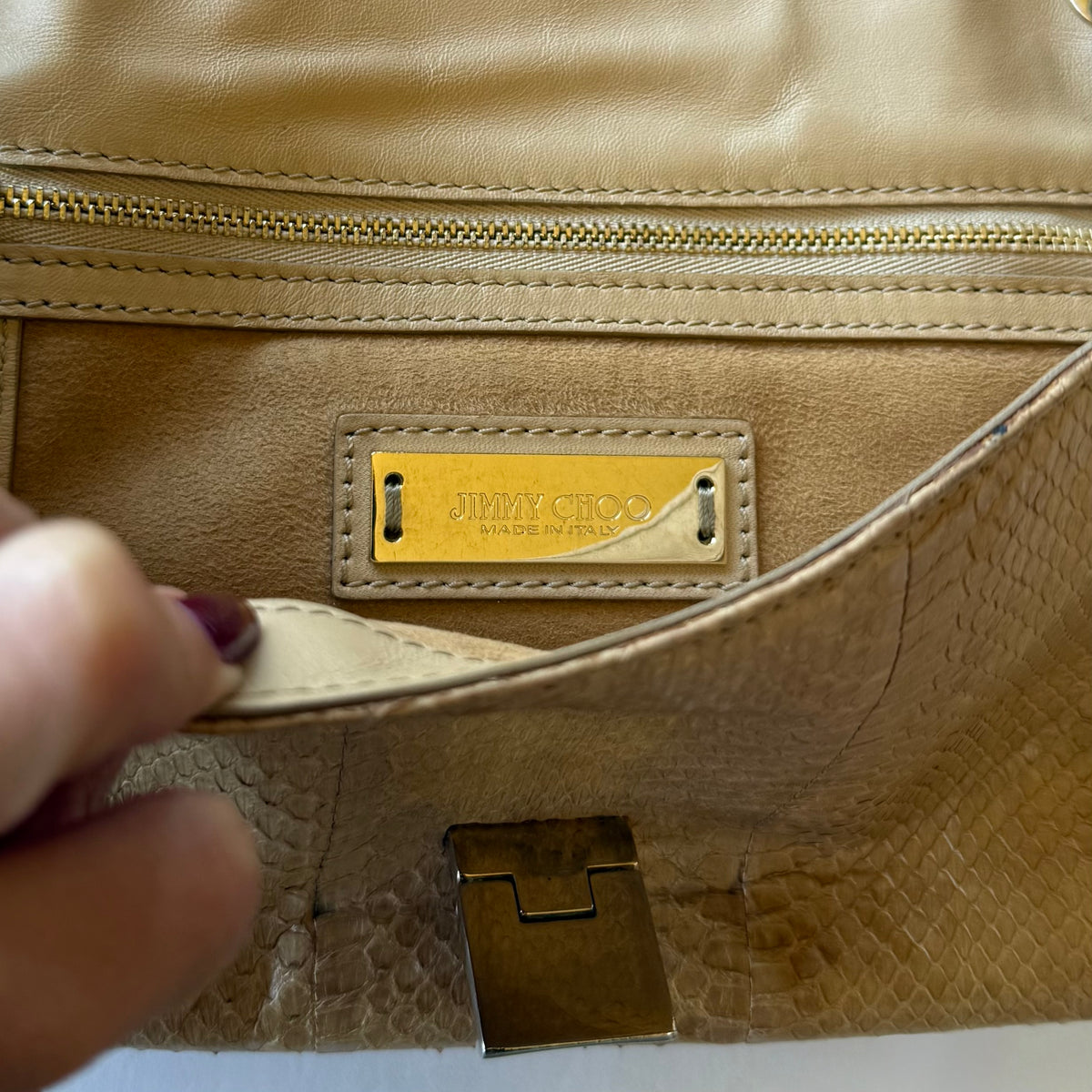 Vintage Jimmy Choo Python Shoulder Bag