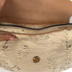 Vintage Giuseppe Zanotti Small Gold Lizard Embellished Bag