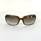Vintage Dolce & Gabbana Brown Slim Rectangle Sunglasses