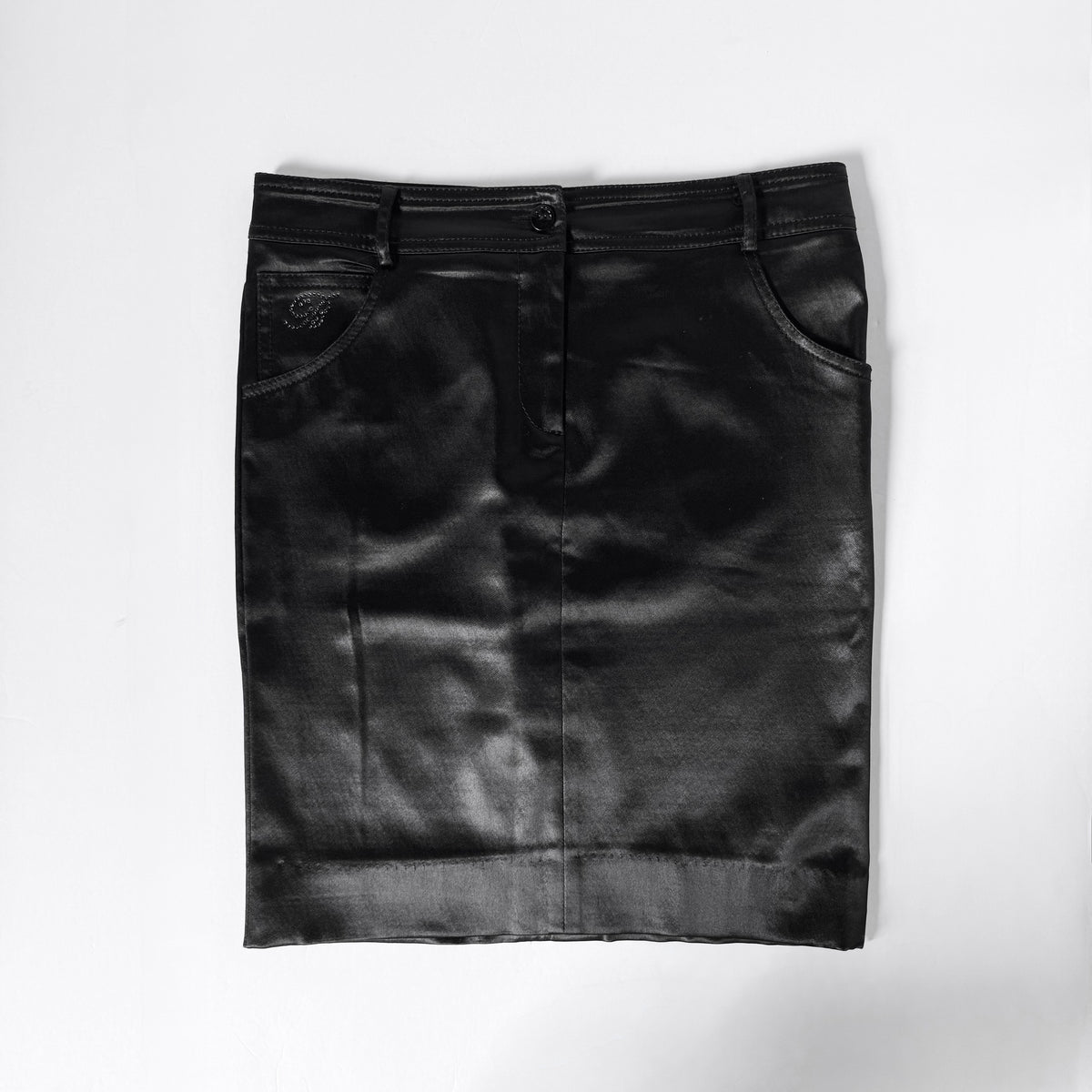 Vintage Blumarine Satin Midi Skirt