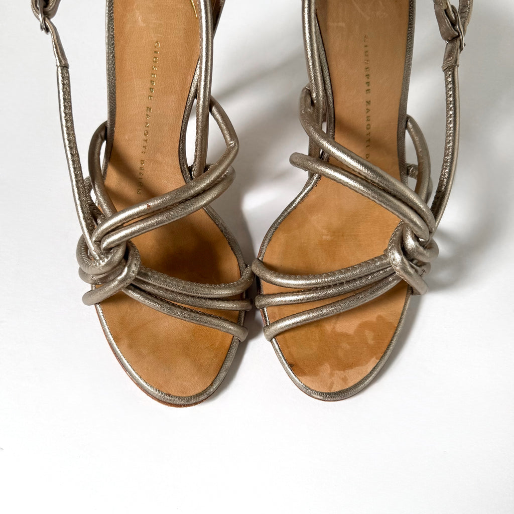 Vintage Giuseppe Zanotti Metallic Strappy Heels (36.5)