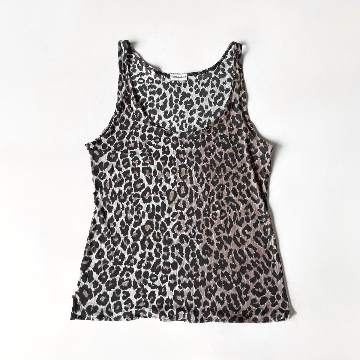 Dolce & Gabbana Leopard Print Tank Top