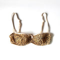 Vintage Dolce & Gabbana Leopard Print Balconette Bra (34B)