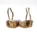 Vintage Dolce & Gabbana Leopard Print Balconette Bra (34B)