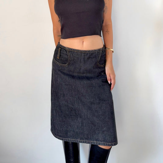 Vintage Dolce & Gabbana Denim Midi Skirt