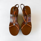 Vintage Miu Miu Wedge Sandal Heels (36)