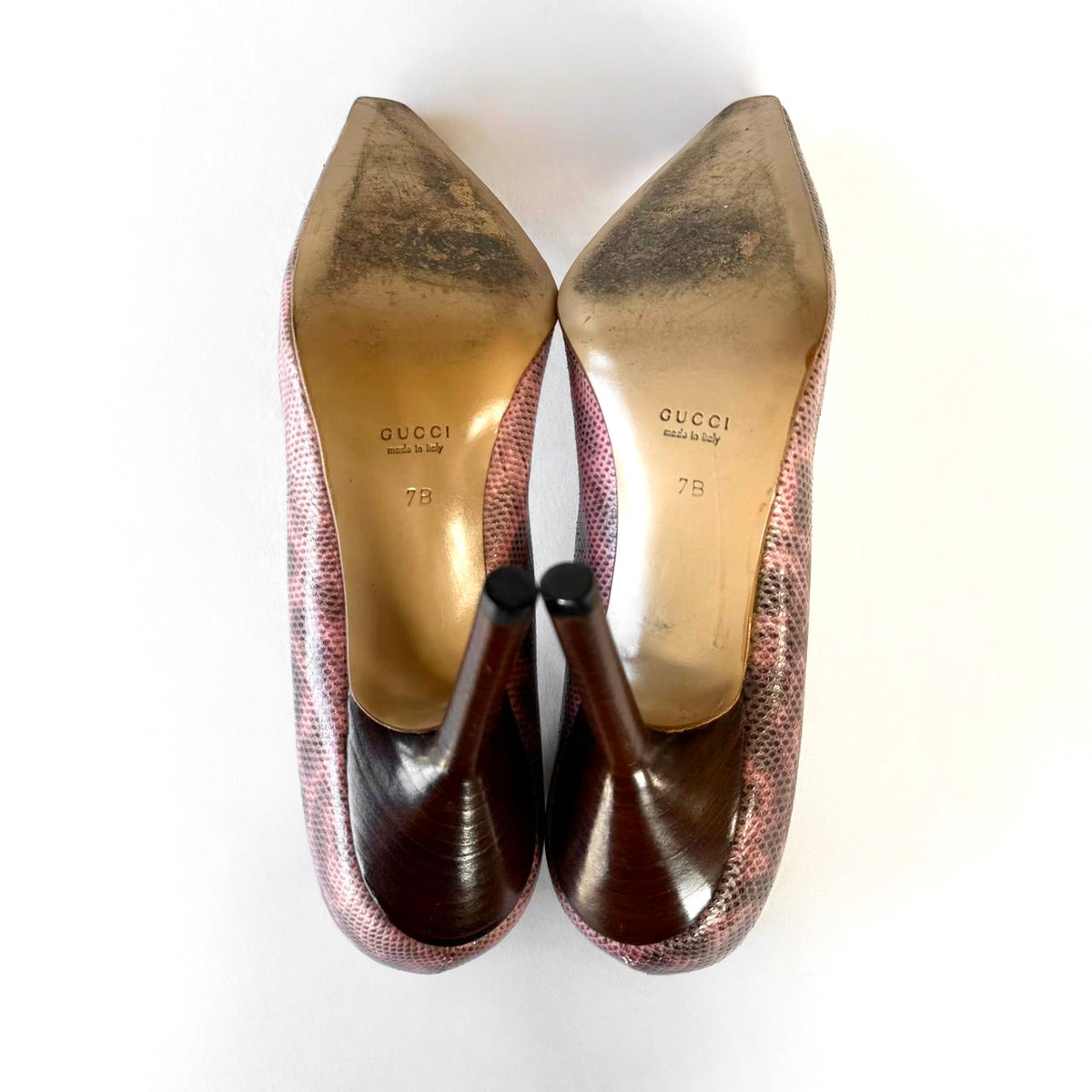 Vintage Gucci Snakeskin Pumps (7)
