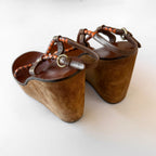 Vintage Miu Miu Wedge Sandal Heels (36)