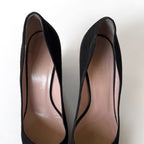 Vintage Gucci Black Suede Ballet Wedge (38)