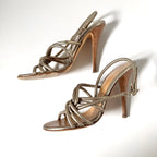Vintage Giuseppe Zanotti Metallic Strappy Heels (36.5)