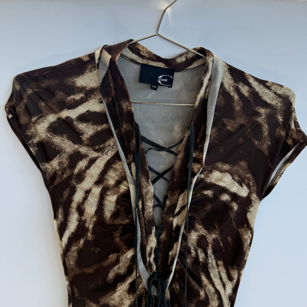 Cavalli Lace Up Dress