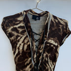Cavalli Lace Up Dress