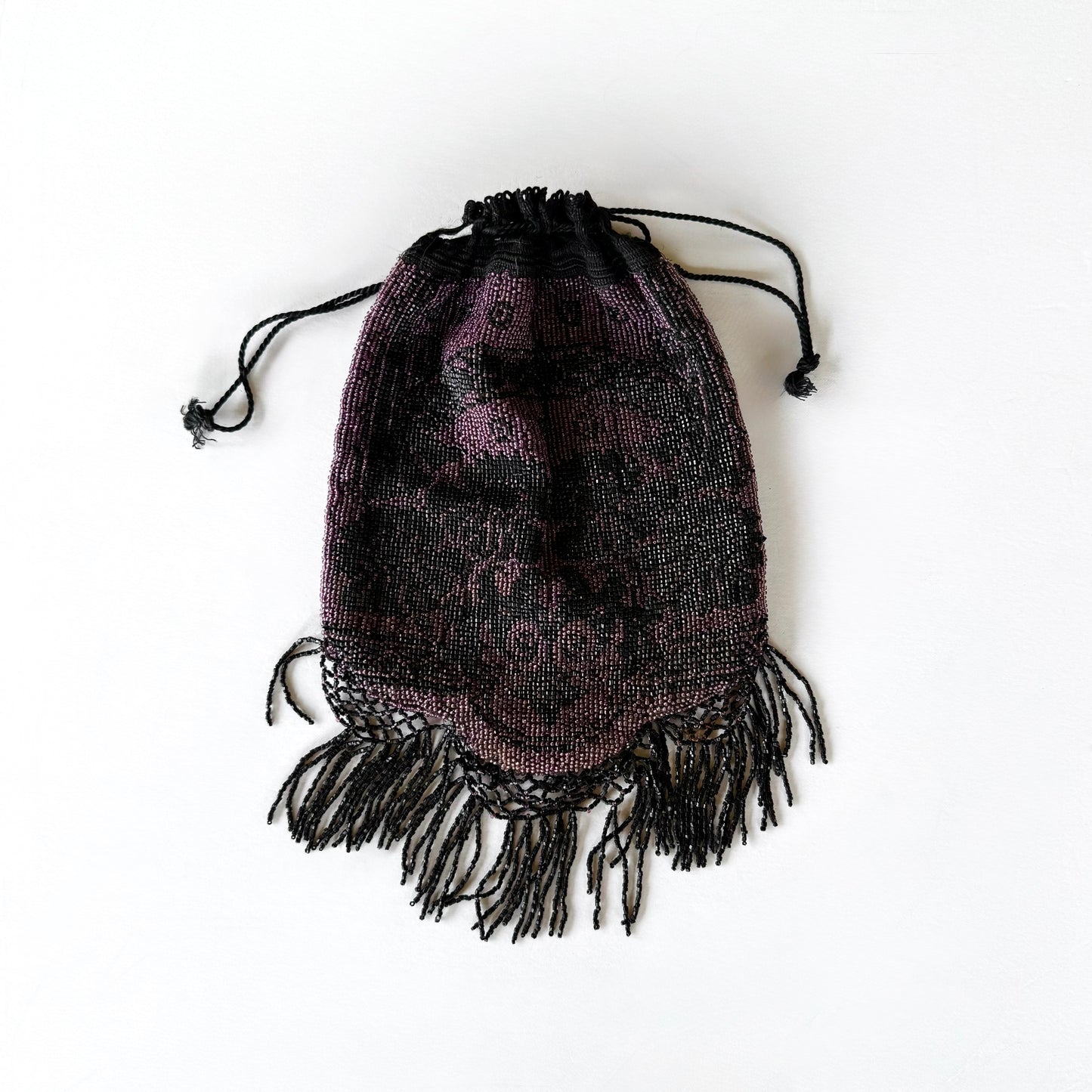 Vintage Beaded Fringe Bag