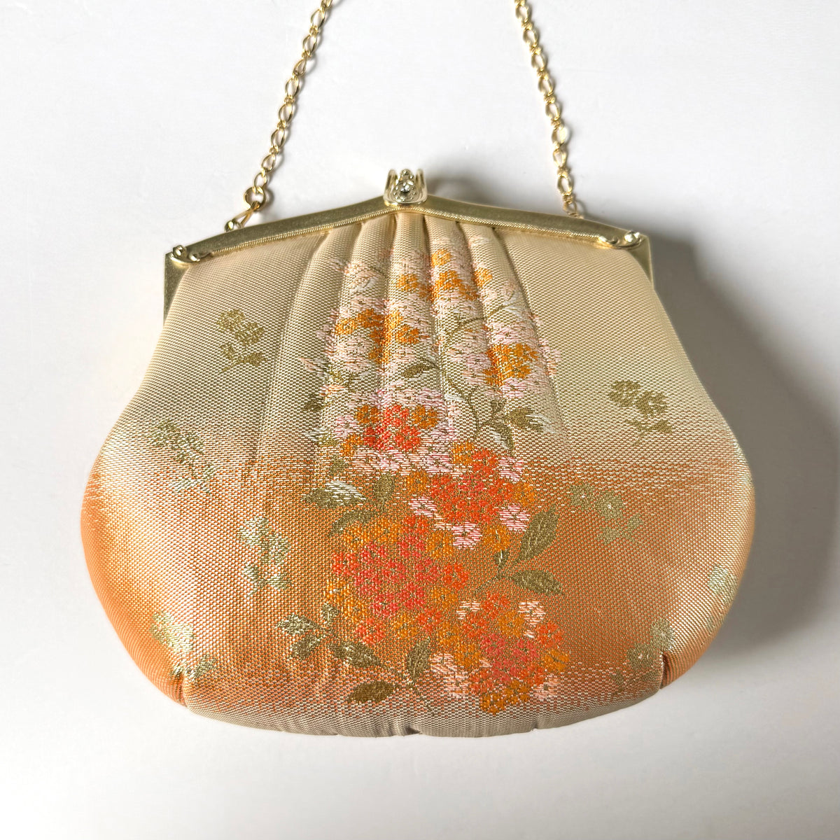 Vintage Japanese Floral Brocade Evening Bag