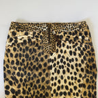 Vintage Cavalli Cheetah Print Midi Skirt