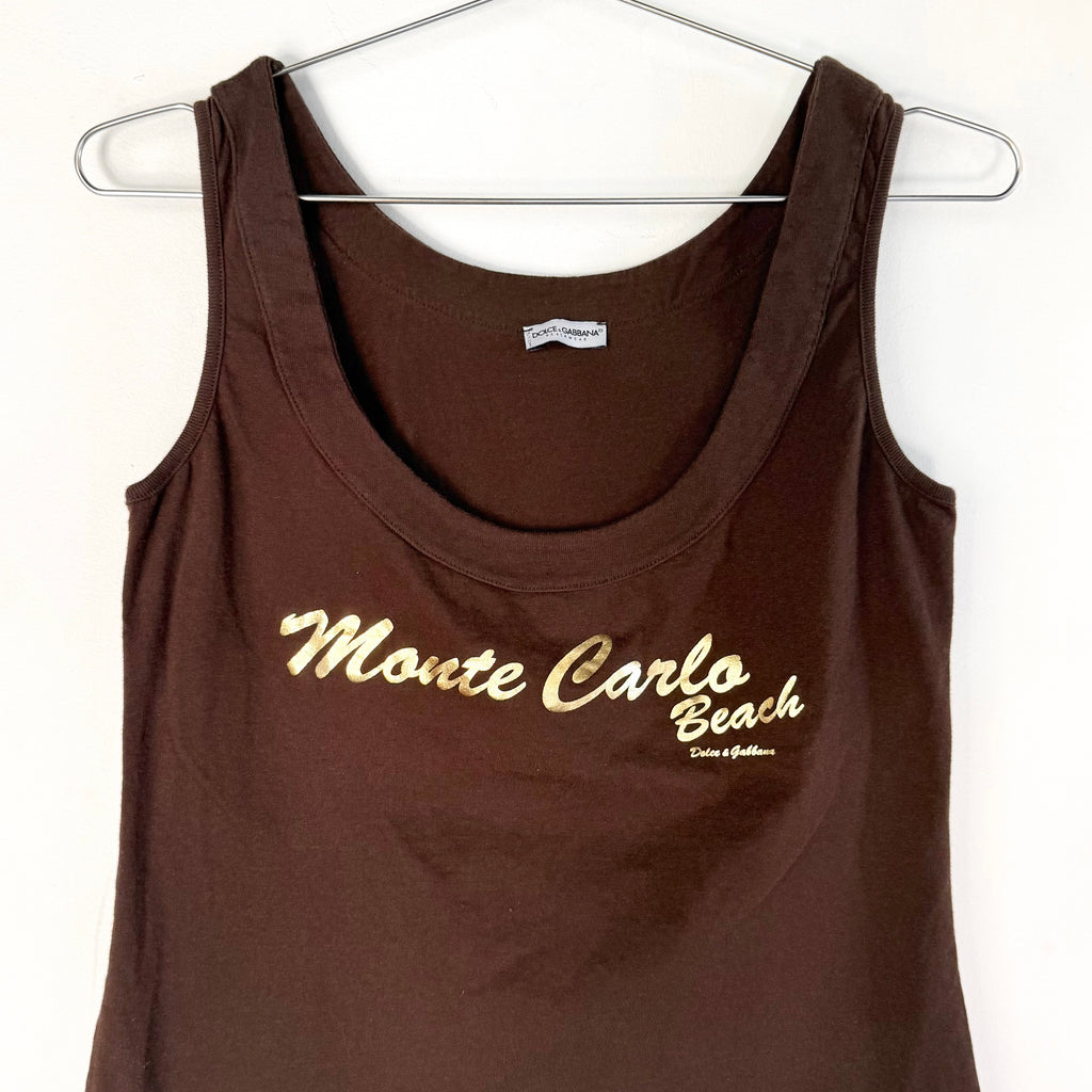 Vintage Dolce & Gabbana Monte Carlo Graphic Tank Top